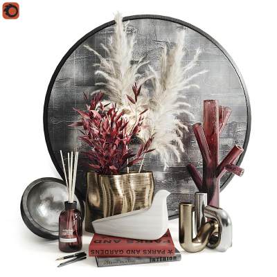 现代书籍花瓶摆件